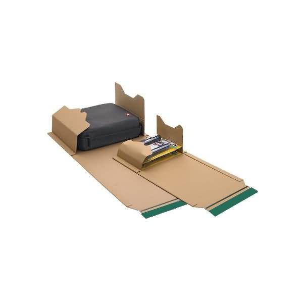 Wickelkartons braun 193x336x84mm Wellpappe Haftklebung VE=50 Stück