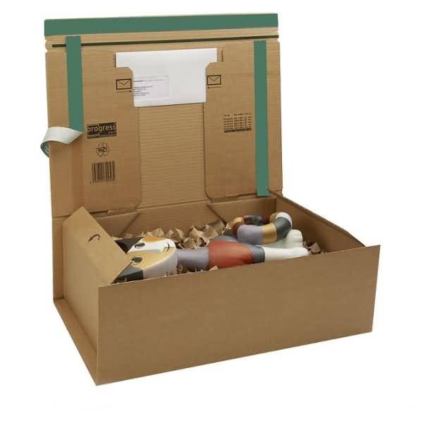 Faltkartons braun 305x383x130mm Wellpappe Haftklebung VE=20 Stück