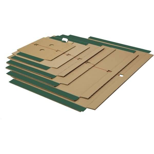 Fixiereinlagen braun 390x590mm Wellpappe Haftklebung VE=10 Stück