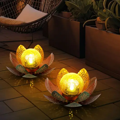LED Garten Solar Lampe Tisch Leuchte Lotus Blume Deko Beleuchtung Balkon Hof Leuchte grün GOLD LED Garten Solar Lampe Tisch Leuchte Lotus Blume Deko Beleuchtung Balkon Hof Leuchte grün GOLD