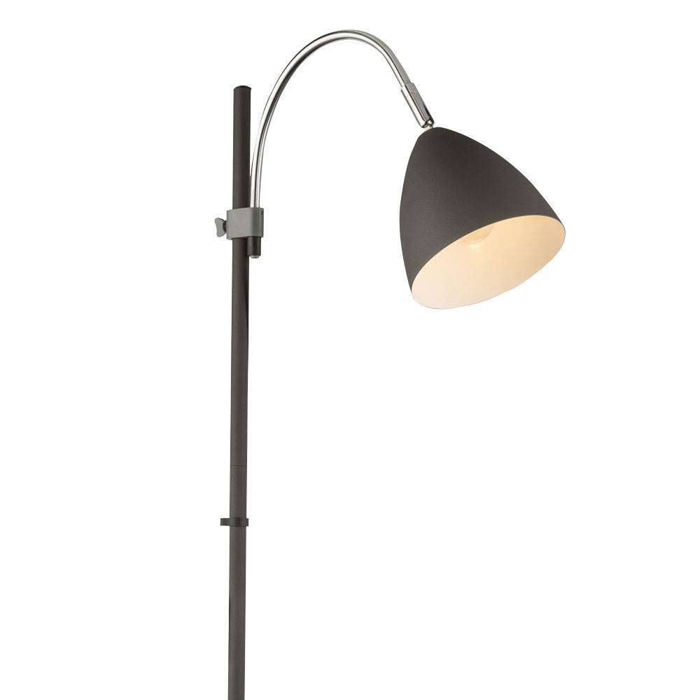 Steh Leuchte anthrazit Spot Strahler beweglich Wohn Zimmer Beleuchtung Stand Lampe höhenverstellbar
