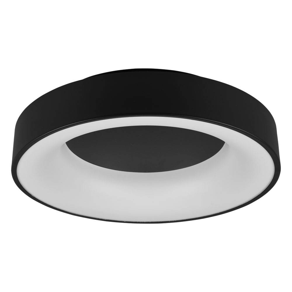 LED Decken Lampe schwarz-matt SWITCH-DIMMER Leuchte rund Wohn Ess Schlaf Zimmer Beleuchtung rund