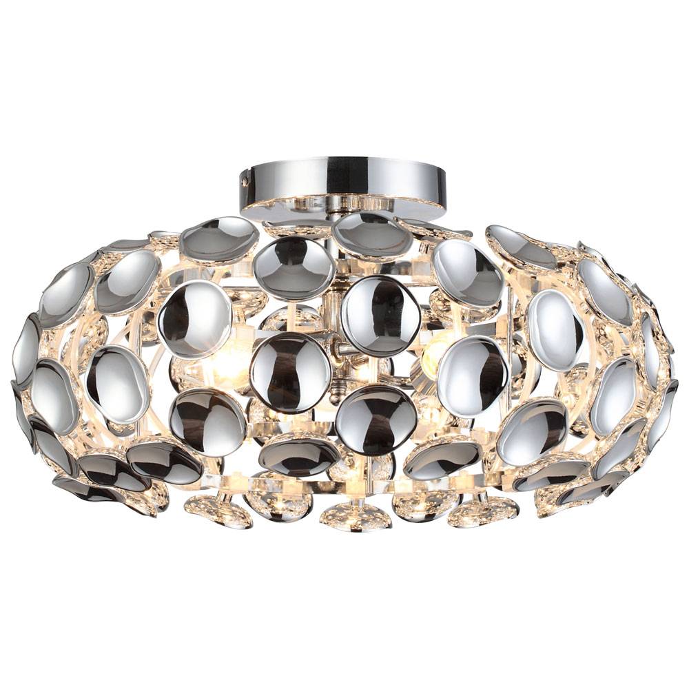 LED Alexa Deckenleuchte Deckenlampe Smart, Acryldekor, RGB LED Farbwechsel dimmbar, 3x 5 Watt 3x 470 Lumen 2700-6400K, DxH 48 x 23 cm