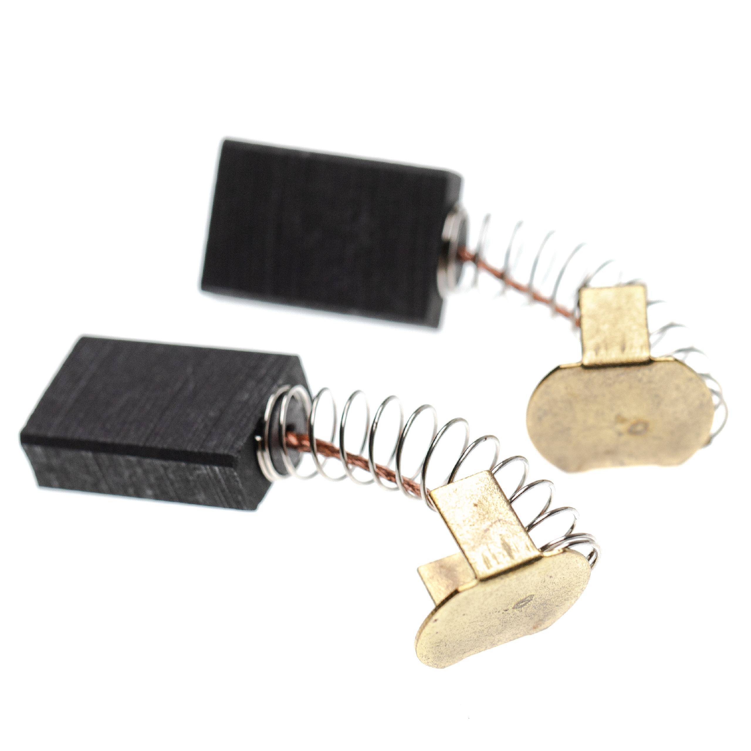 vhbw 2x Kohlebürste Ersatz für Dewalt 5140033-19 | Elektrowerkzeug + Feder - 19,65 x 6,3 x 13,15 mm
