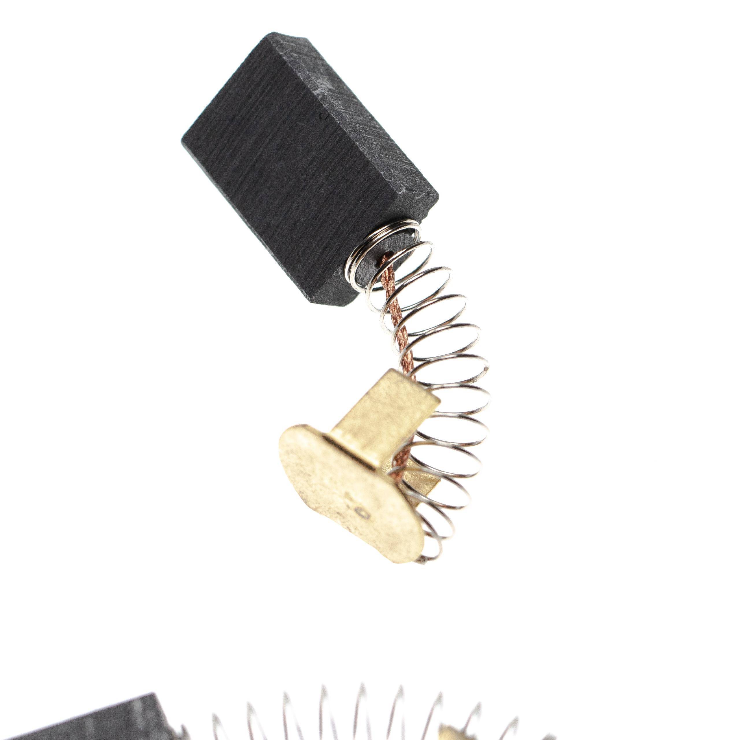vhbw 2x Kohlebürste Ersatz für Dewalt 5140033-19 | Elektrowerkzeug + Feder - 19,65 x 6,3 x 13,15 mm