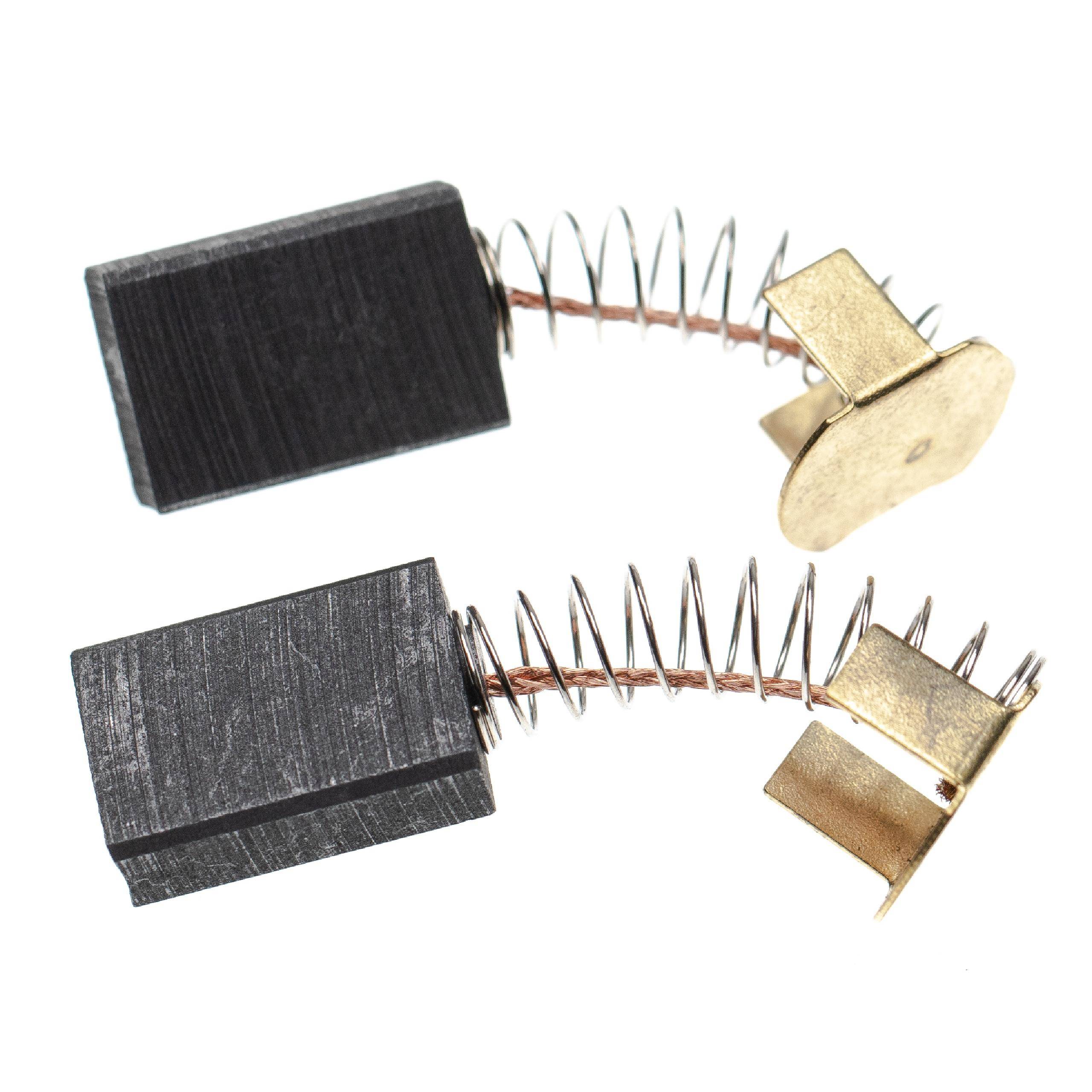vhbw 2x Kohlebürste 19,65 x 6,3 x 13,15 mm kompatibel mit Dewalt DWE7499GD Type 1 Elektrowerkzeug + Feder