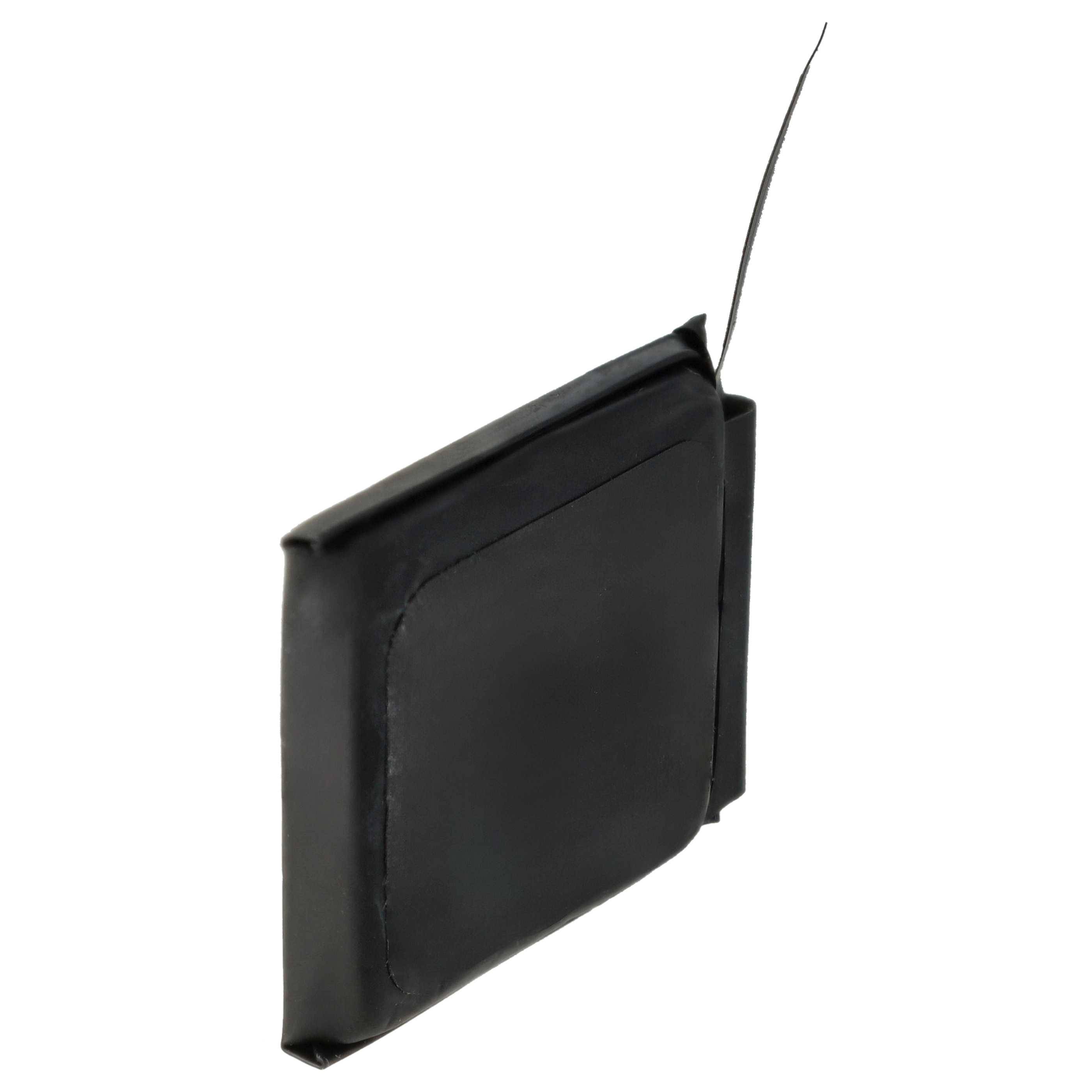 Eine kleine, quadratische schwarze Antenne mit einem dünnen Draht, der von einer Seite ausgeht, wird zur Verbesserung von Hochfrequenzsignalen verwendet.