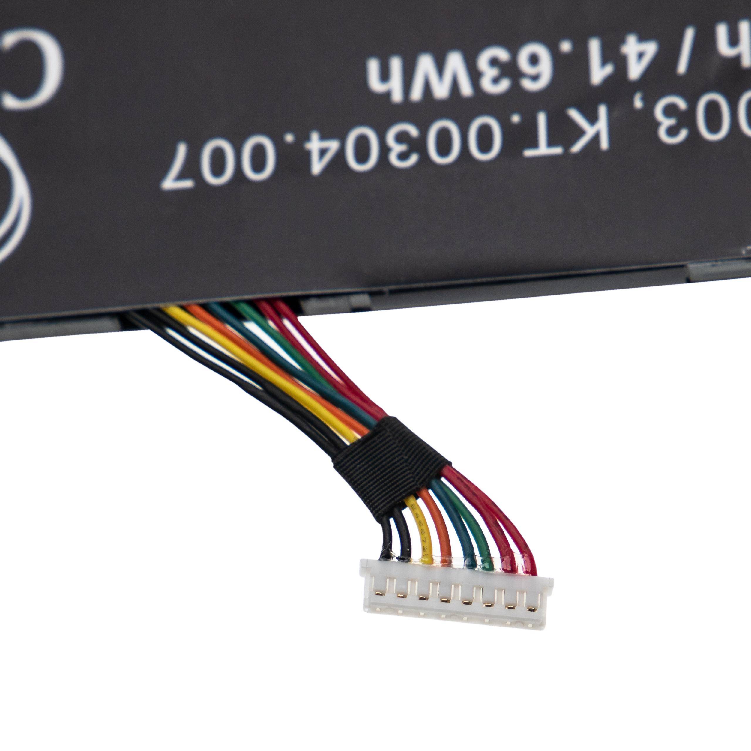 vhbw Akku kompatibel mit Acer Aspire One Cloudbook AO1-132-C5BB Notebook (3700mAh, 11,25V, Li-Polymer)