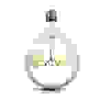 Glühbirne Love E27 LED Vintage groß Glühfadenlampe, Love Schriftzug Glas amber, 5 Watt 70 Lumen warmweiß, DxH 12,5x17,5 cm