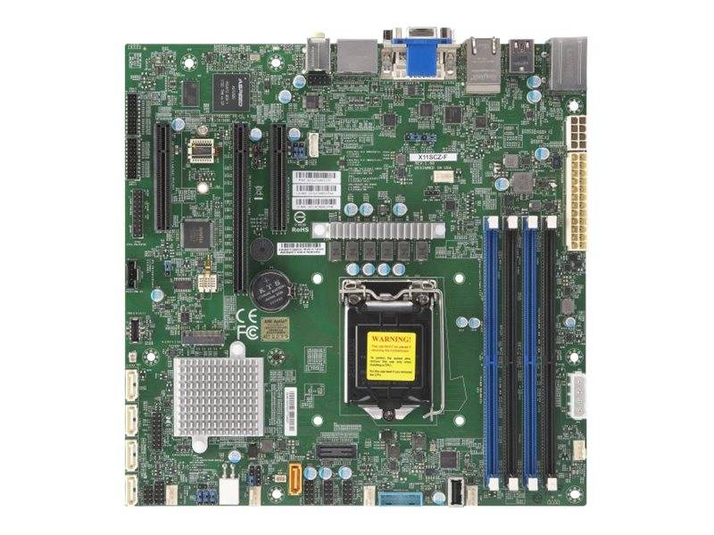 Supermicro X11SCZ-F - Motherboard - micro ATX - LGA1151 Socket - C246 Chipsatz -