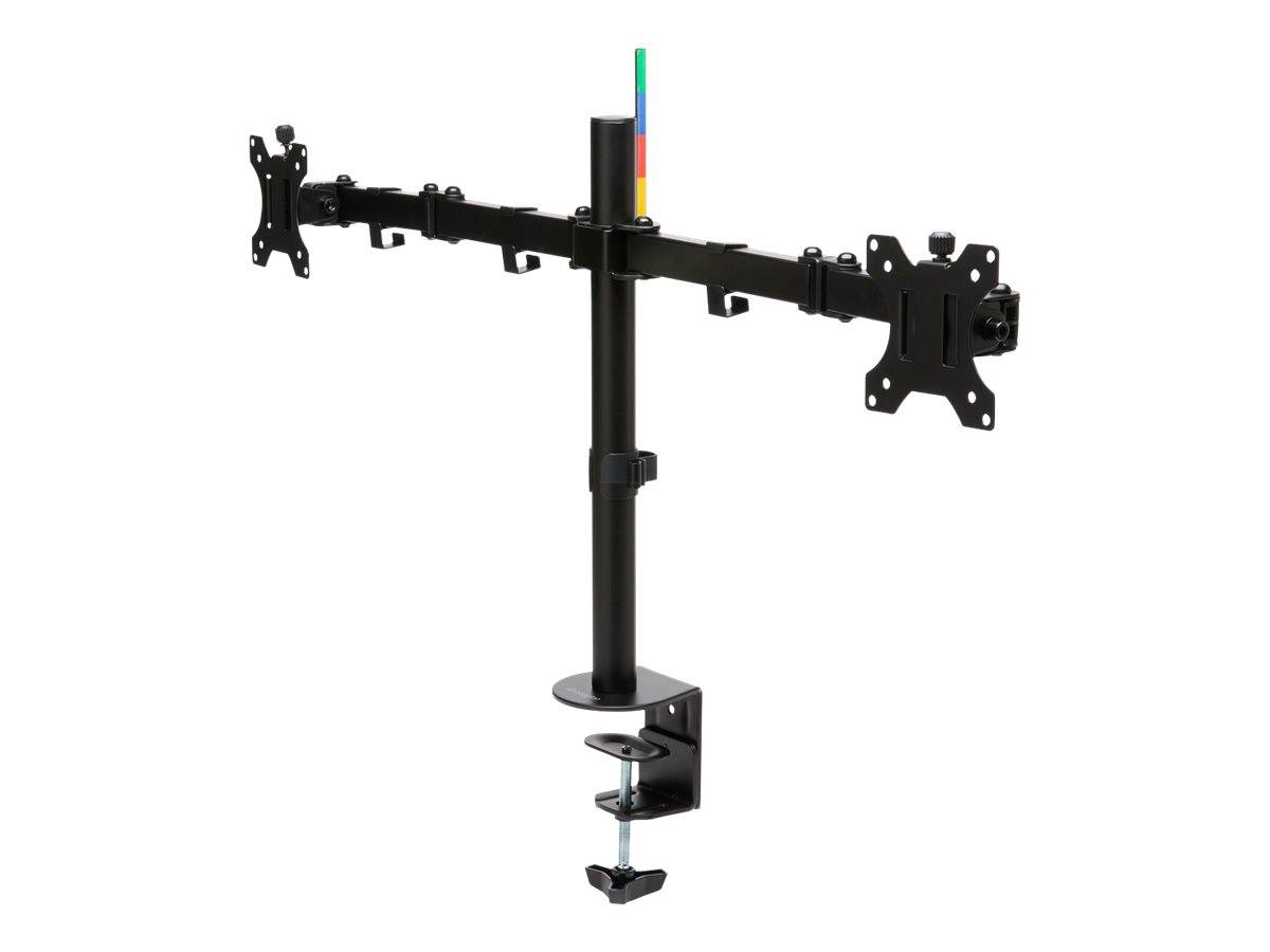 Kensington SmartFit Ergo Dual Extended Monitor Arm - Befestigungskit - einstellbarer Arm - für 2 Monitore - Metall - Sch