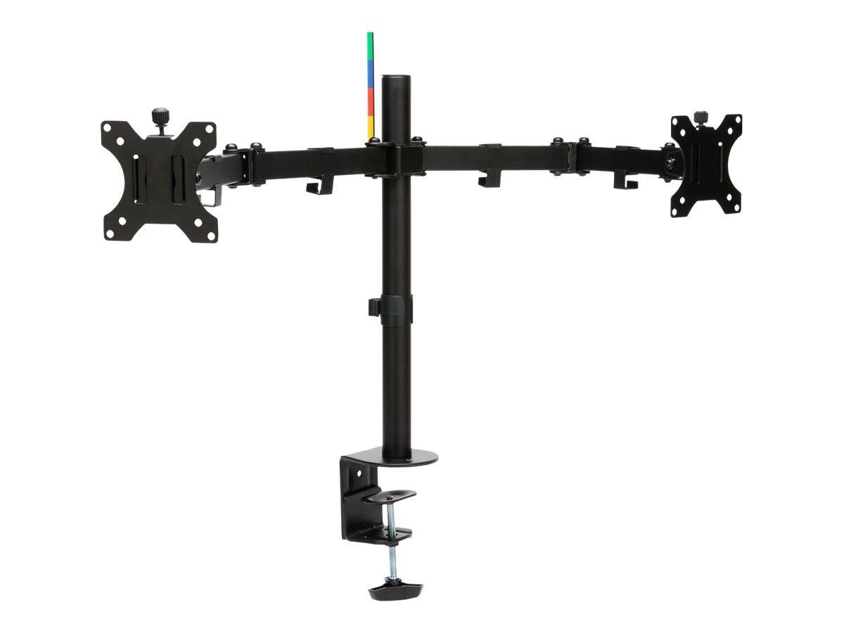 Kensington SmartFit Ergo Dual Extended Monitor Arm - Befestigungskit - einstellbarer Arm - für 2 Monitore - Metall - Sch