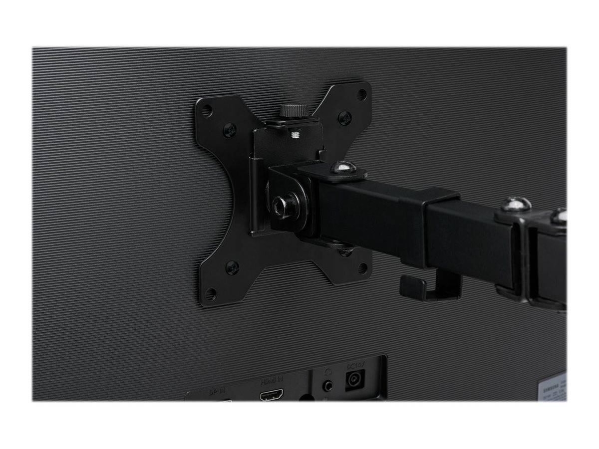 Kensington SmartFit Ergo Dual Extended Monitor Arm - Befestigungskit - einstellbarer Arm - für 2 Monitore - Metall - Sch