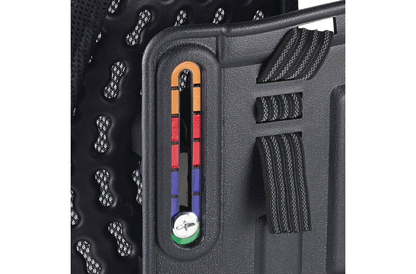 Kensington SmartFit® Conform-Rückenkissen, Schwarz, Halterung mit Netzrückseite, TAA, 438 mm, 408 mm, 140 mm