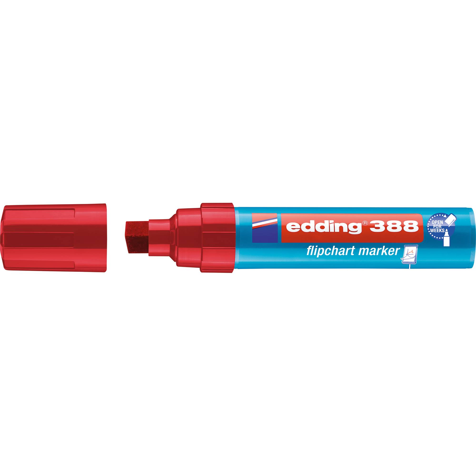 edding Flipchartmarker 388 4-388002 4-12mm Keilspitze rot