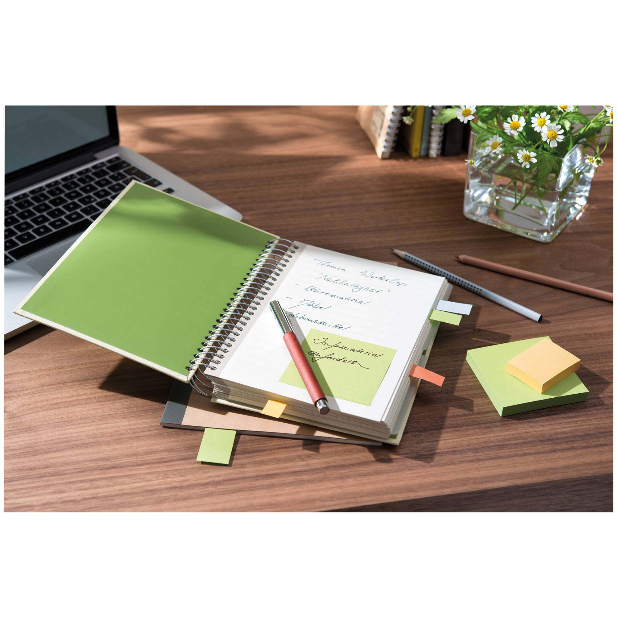 Post-it Haftnotiz Recycling Notes 655-1B 127x76mm ge 6x100Bl