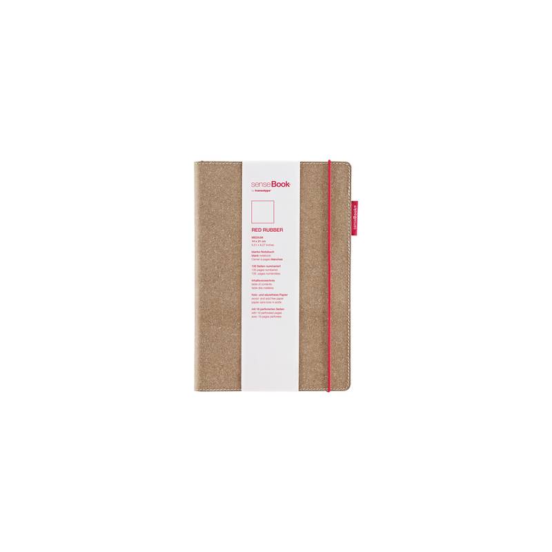 transotype Notizbuch "senseBook RED RUBBER", Medium, blanko