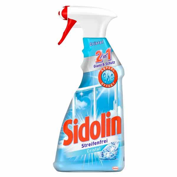 Sidolin Cristal Glasreiniger Sprühflasche 500 ml Flasche