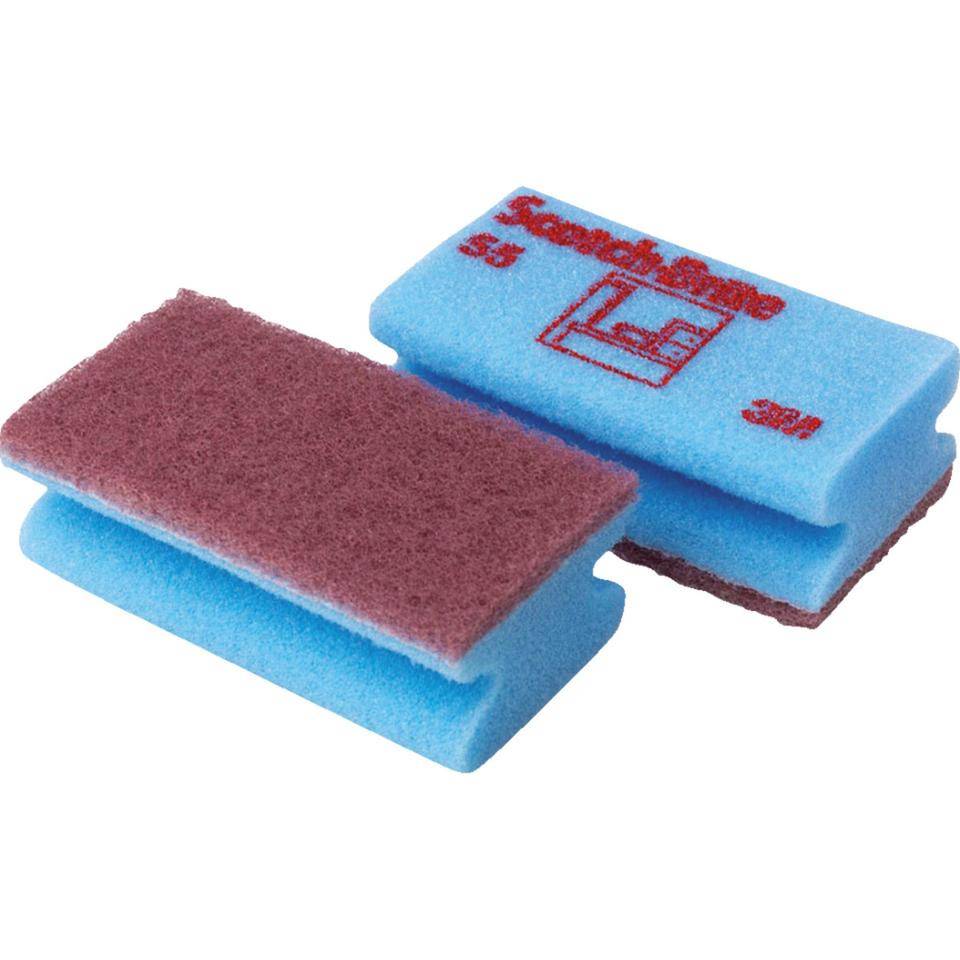 3M Scotch-Brite Reinigungsschwamm, nur zur nassen Anwendung, blau, 7x13cm