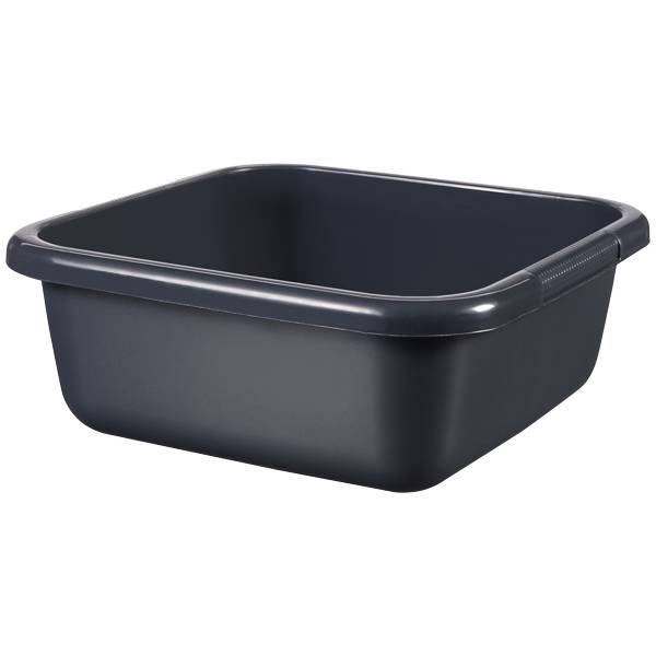 Curver Viereckschüssel 15 Liter Anthrazit 39 cm x 39 cm x 15,5 cm 15 Liter