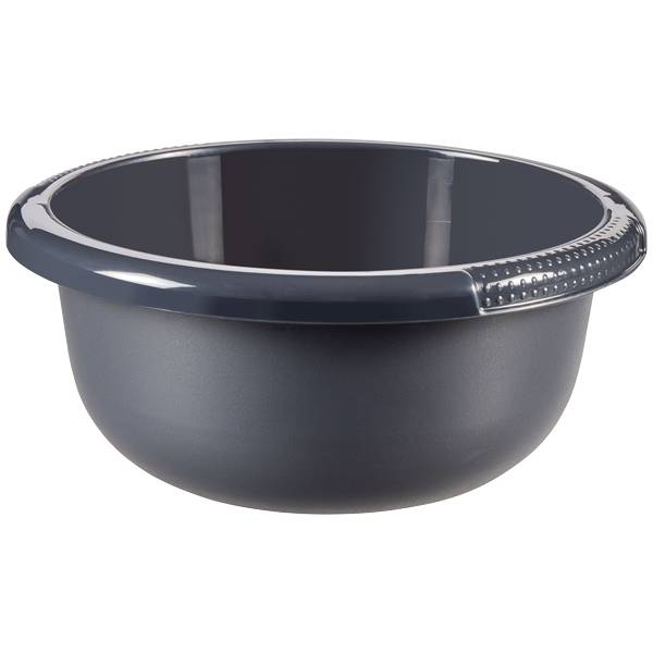 Curver Plastikschüssel rund 2,2 l d= 24 cm h=10 cm, anthrazit 2,2 l Volumen