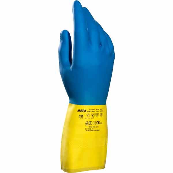Mapa Duo-Mix 405 Flüssigkeiten-Schutzhandschuh Gr.8 PSA Kategorie III - Irreversible Risiken Gr.8