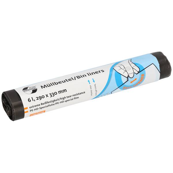 DEISS Universal Plus® Müllbeutel grau 6 Liter ( 50 Stück ) Ideal für den leichten Abfall geeignet 6 Liter