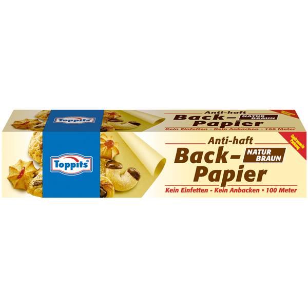 Melitta Toppits Backpapier Großrolle 38 cm x 100 Meter Ideal für den Einsatz im Haushalt & der Gastronomie 38 cm x 100 Meter