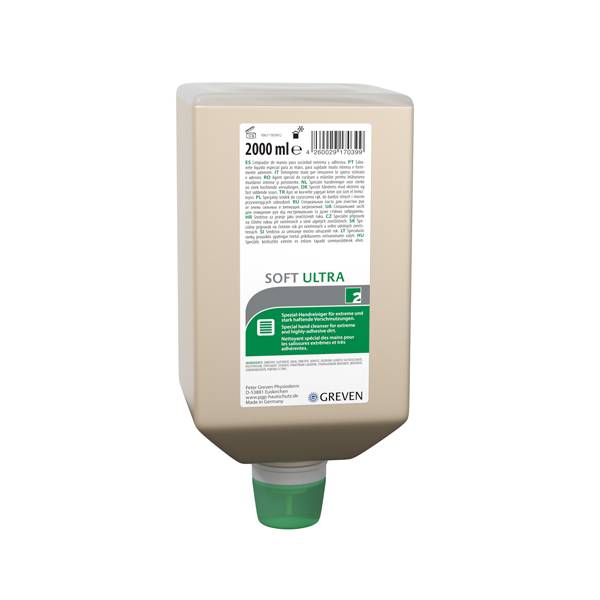 GREVEN® Soft Ultra Handreiniger 2 Liter Spezialhandreiniger bei stark haftenden Verschmutzungen 2 Liter