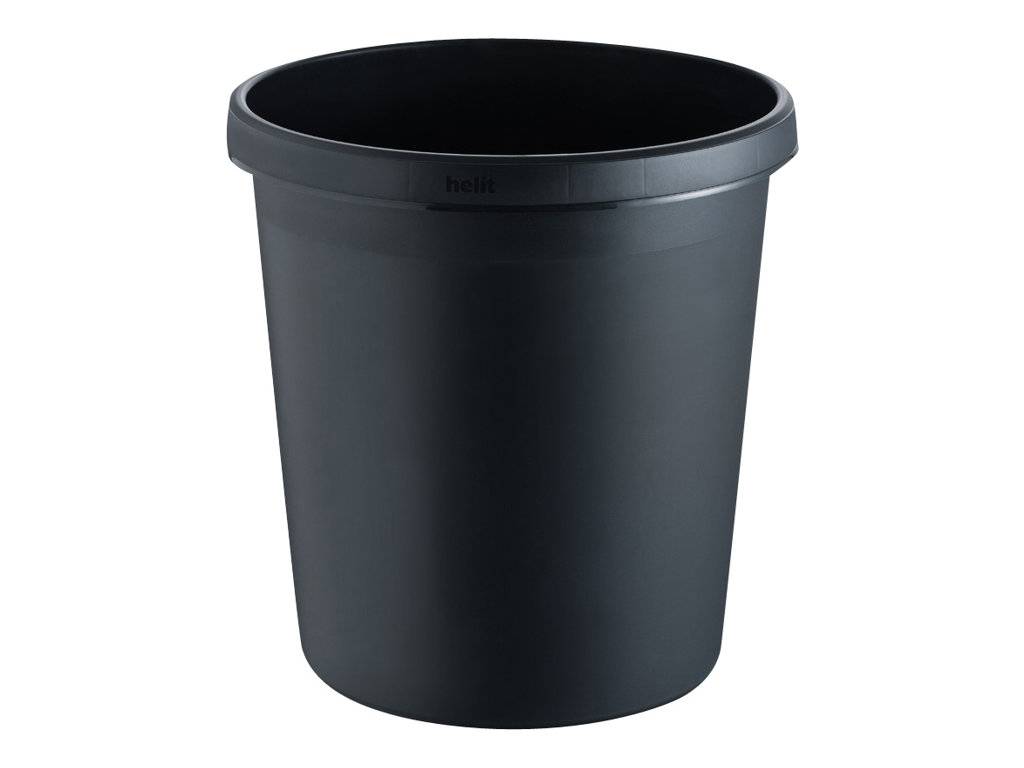 helit Papierkorb 18,0 l schwarz, 1 St.