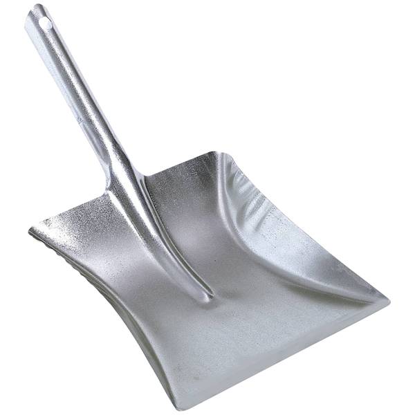 Kehrschaufel verzinkt 22 cm Metall ohne Lippe ohne Lippe