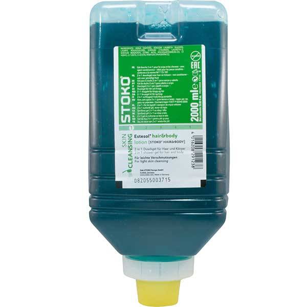 Deb Stoko® Estesol® hair&body Duschgel 2 Liter 2-in-1-Duschgel für Körper & Haar 2 Liter