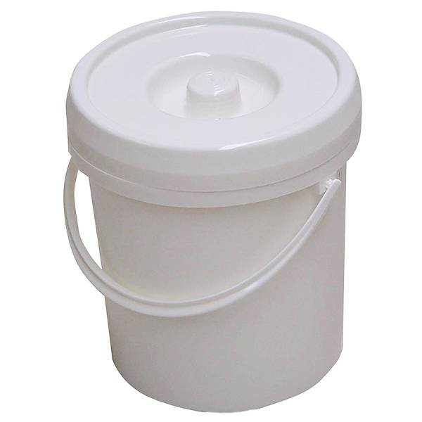 Windeleimer 12 Liter weiß mit Deckel & Bügel weiß