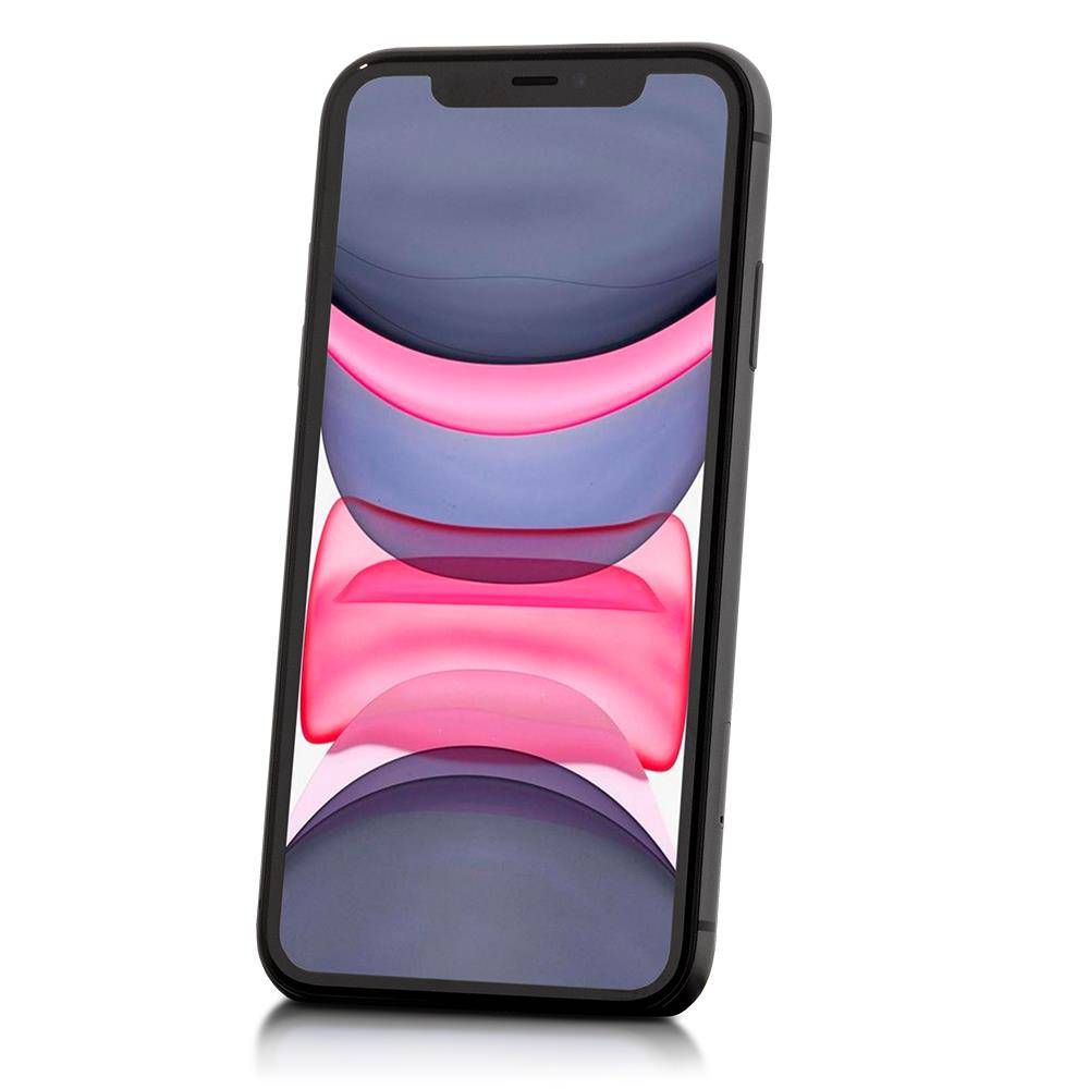 Apple iPhone 11 (Refurbished) Smartphone (P/N: MHDP3ZD/A, 256GB, Schwarz, Face ID, LTE-A, 12 Megapixel)
