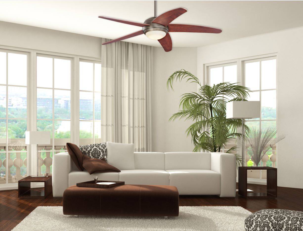 Deckenventilator Bendan LED Apfelholz mit Fernbedienung