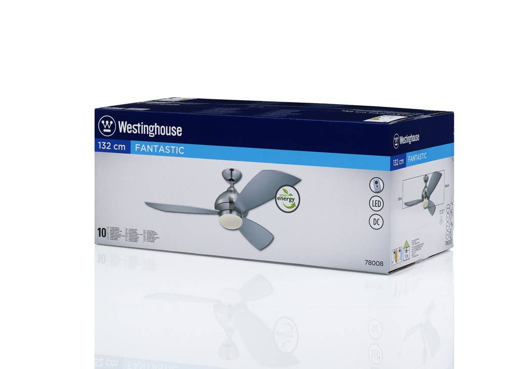 Energiespar Deckenventilator FANtastic mit LED Leuchte