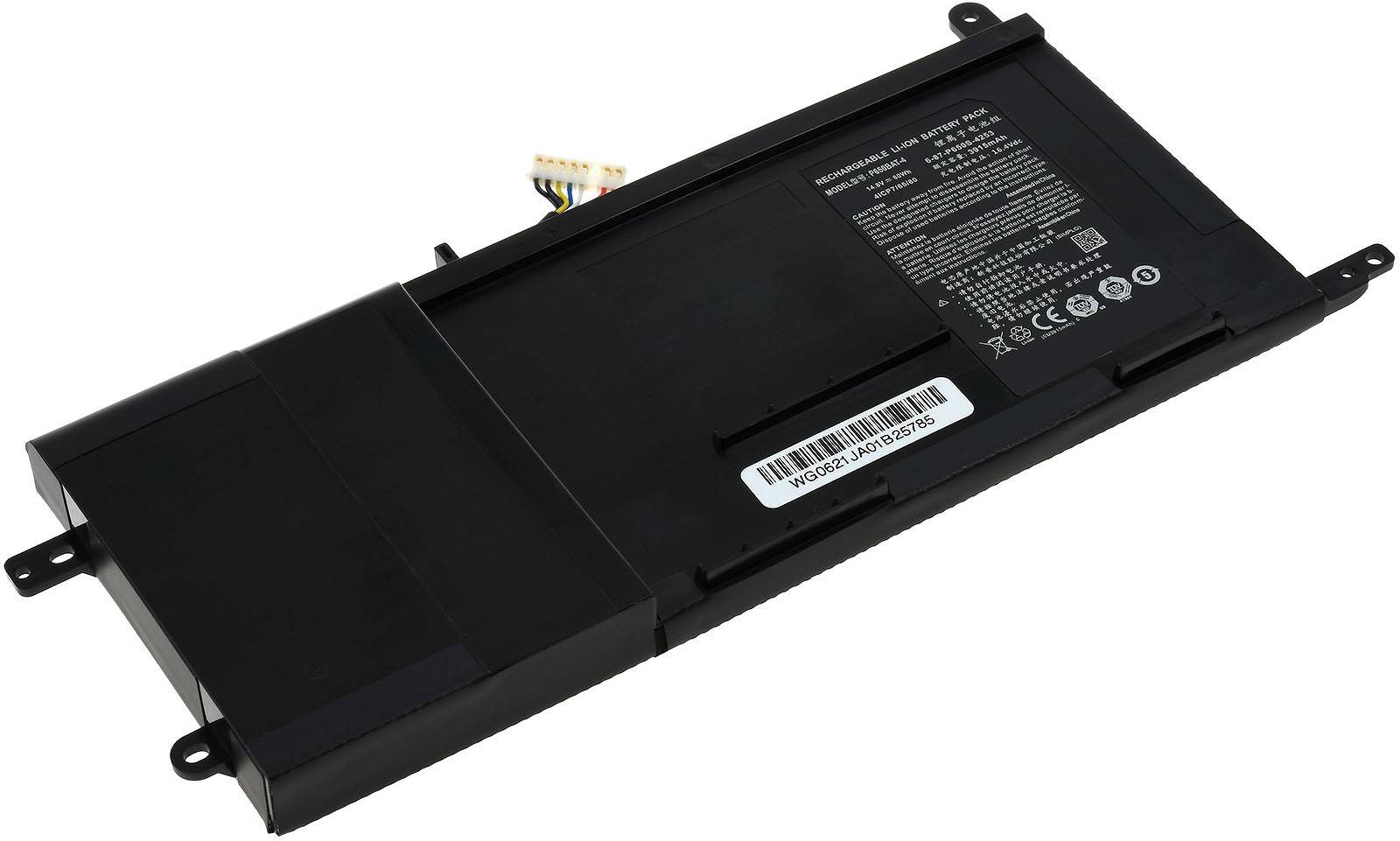 Powery Akku für Laptop Clevo P650HP3-G, 14,8V, Li-Polymer