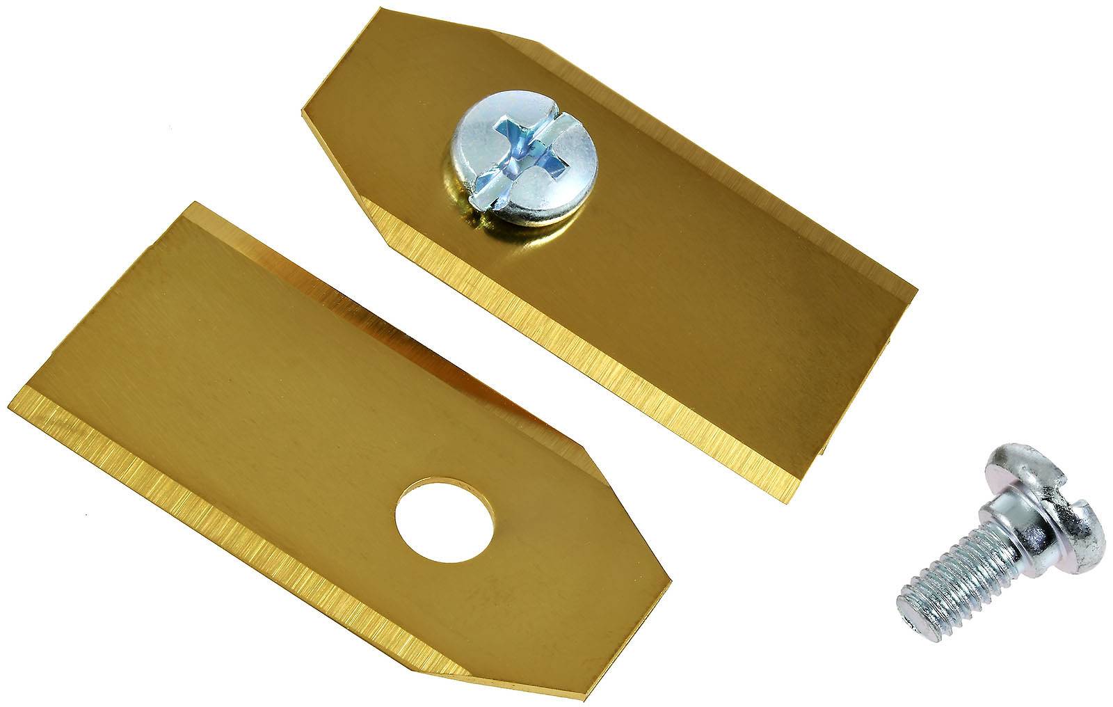 Powery 9x Ersatzmesser 0,75mm Titan Gold kompatibel mit Husqvarna Gardena Mähroboter