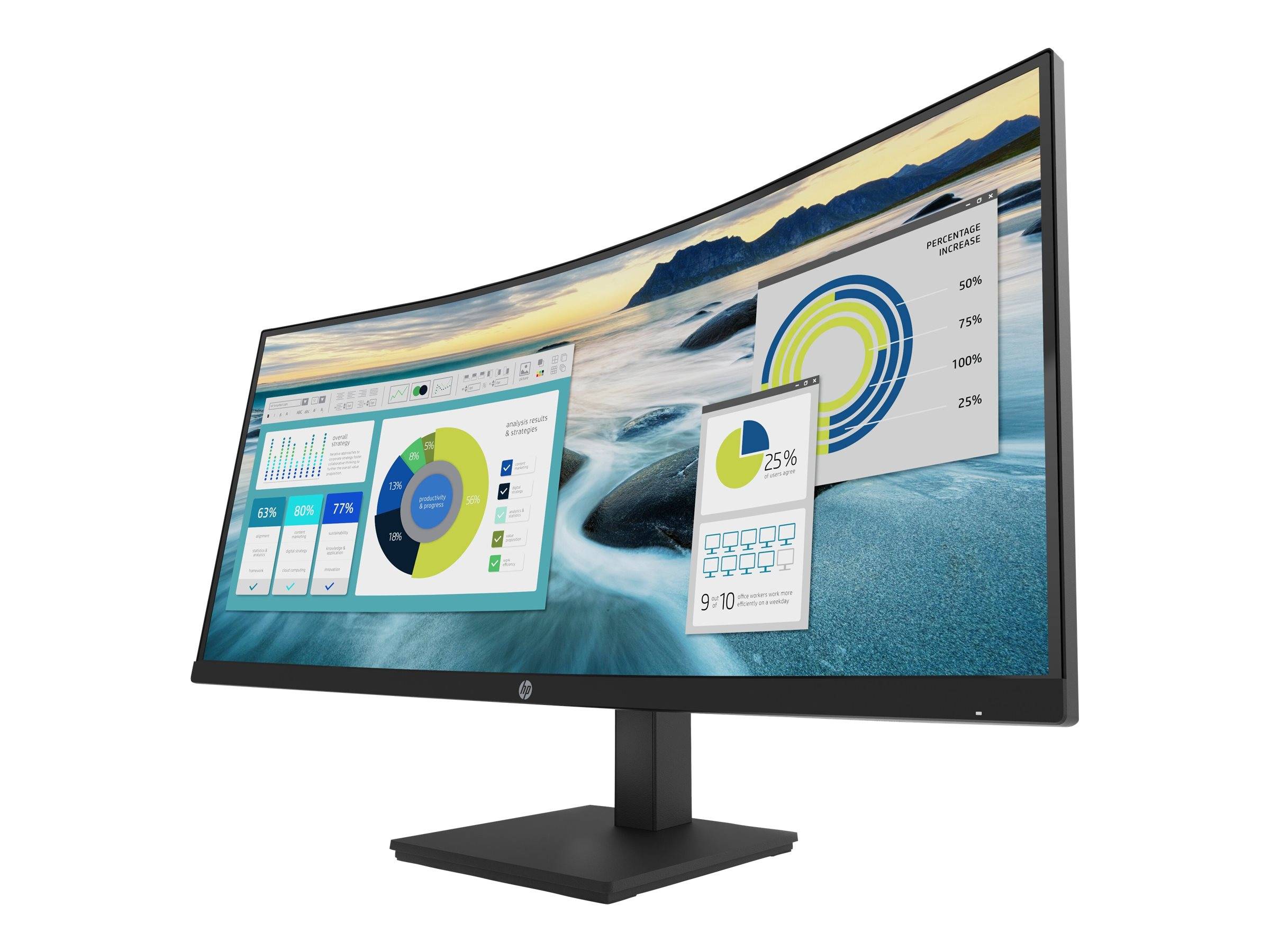 HP P34hc G4 - P-Series - LED-Monitor - gebogen - 86.36 cm (34"")