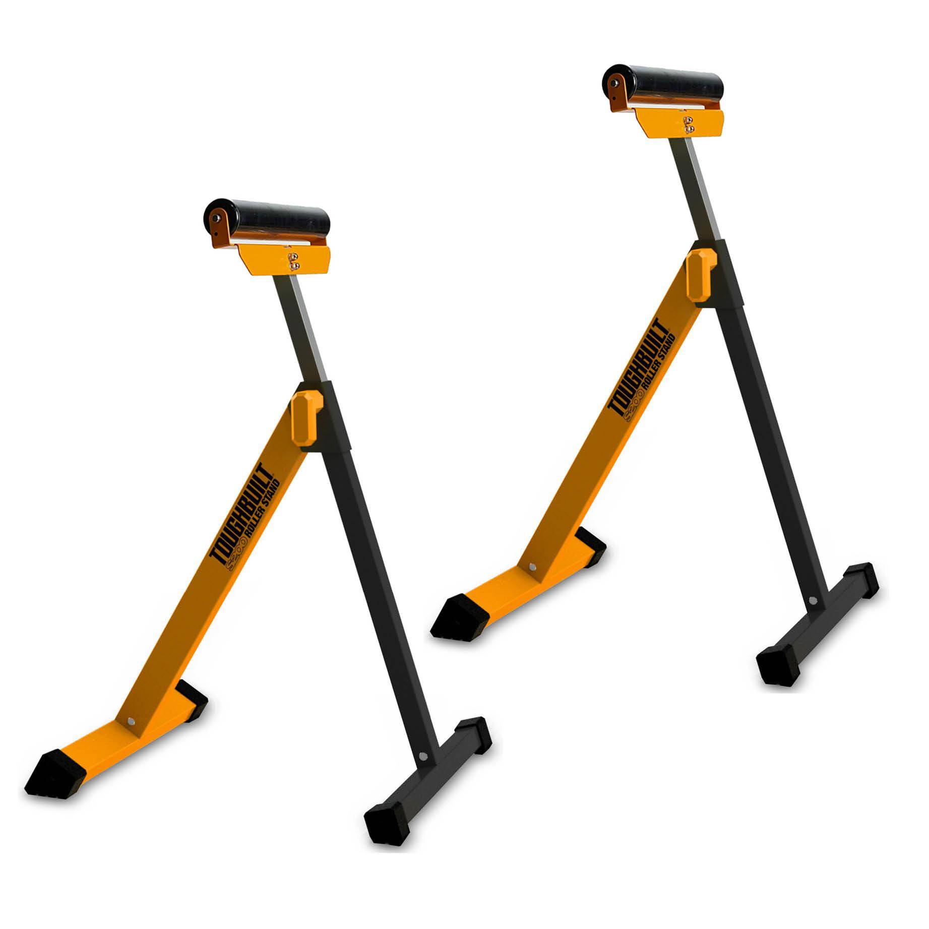 Toughbuilt TB-S200 Rollenbock Rollenständer klappbar und höhenverstellbar (1 Paar)