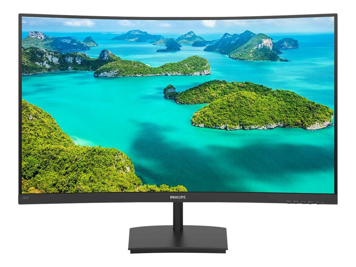 Philips E-line 241E1SC - LED-Monitor - gebogen - 61 cm (24) (23.6 sichtbar) - 1920 x 1080 Full HD (1080p) @ 75 Hz - VA