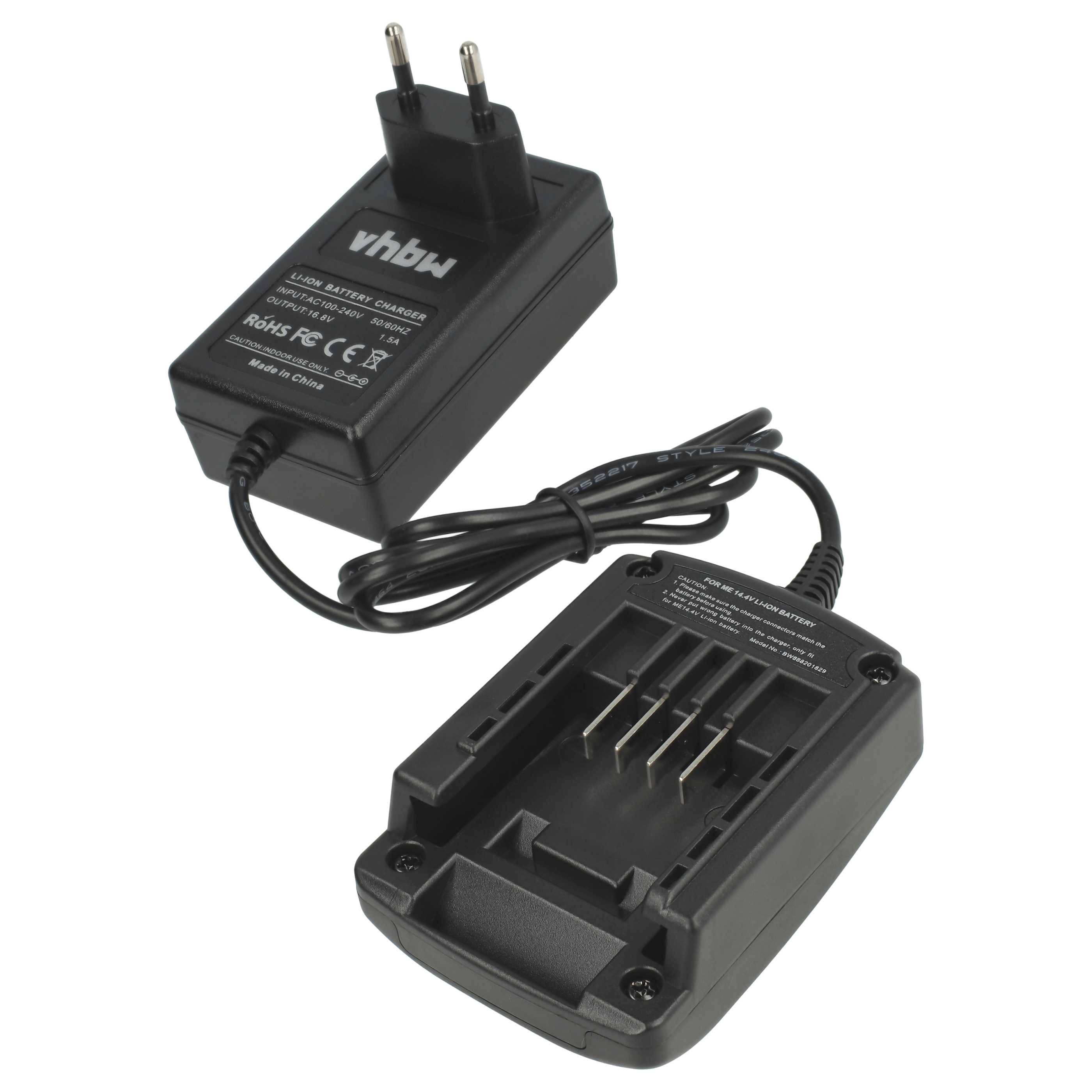 vhbw Ladegerät kompatibel mit Worx WA3527, WA3539, WX156 Werkzeug Li-Ion-Akkus (16V)