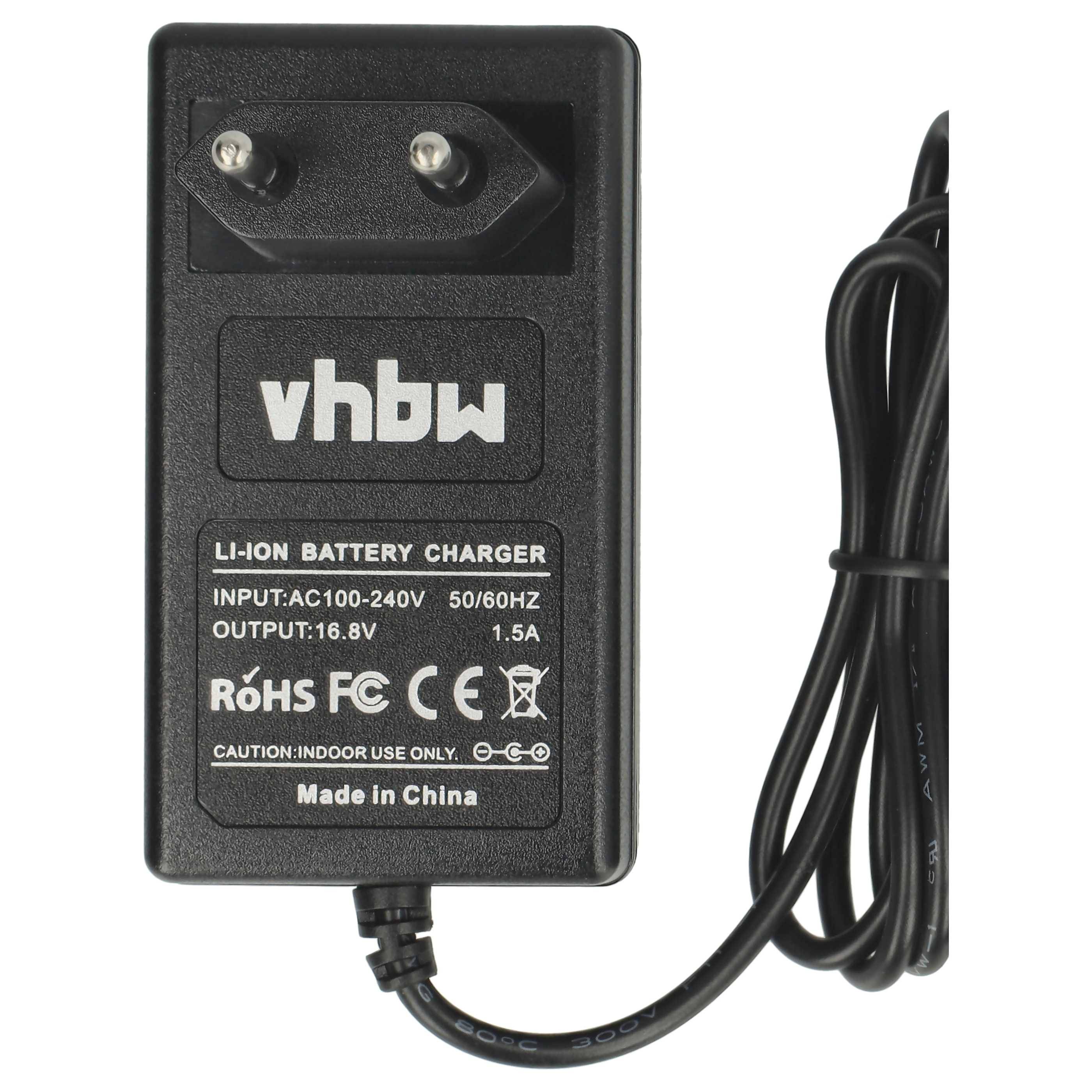 vhbw Ladegerät kompatibel mit Worx Brushless Impact 20V Max Drill, WA3527, WX152, WX152.1, WX152.2, WX152.3 Werkzeug Li-Ion-Akkus (16V)