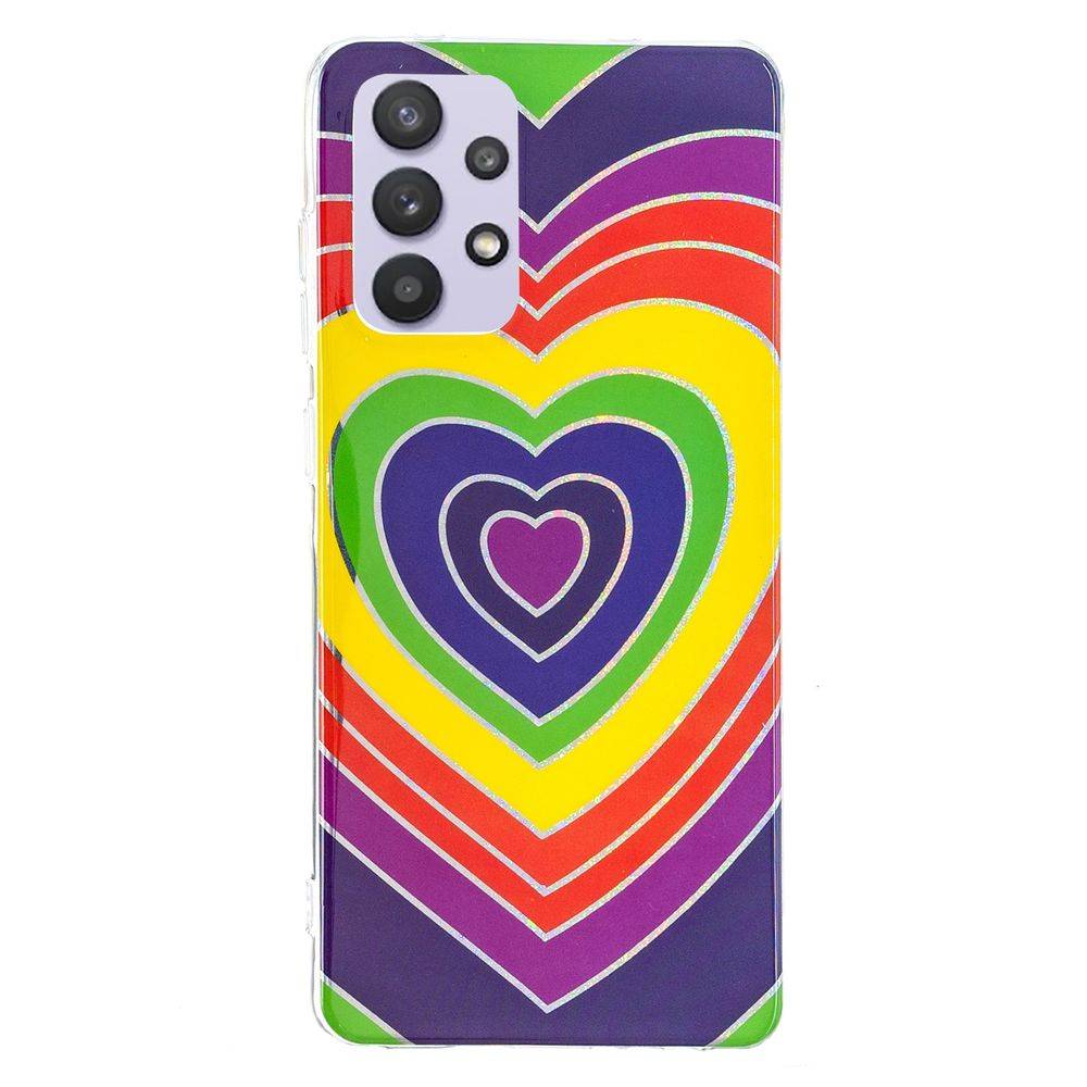 Für Samsung Galaxy A32 5G Silikon Case TPU Motiv Love Schutz Muster Tasche Hülle Cover Etuis Zubehör