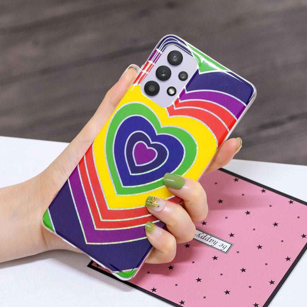 Für Samsung Galaxy A32 5G Silikon Case TPU Motiv Love Schutz Muster Tasche Hülle Cover Etuis Zubehör