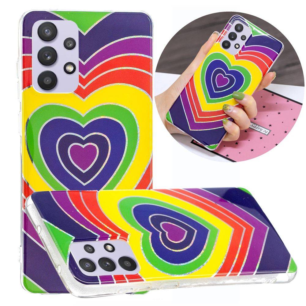 Für Samsung Galaxy A32 5G Silikon Case TPU Motiv Love Schutz Muster Tasche Hülle Cover Etuis Zubehör
