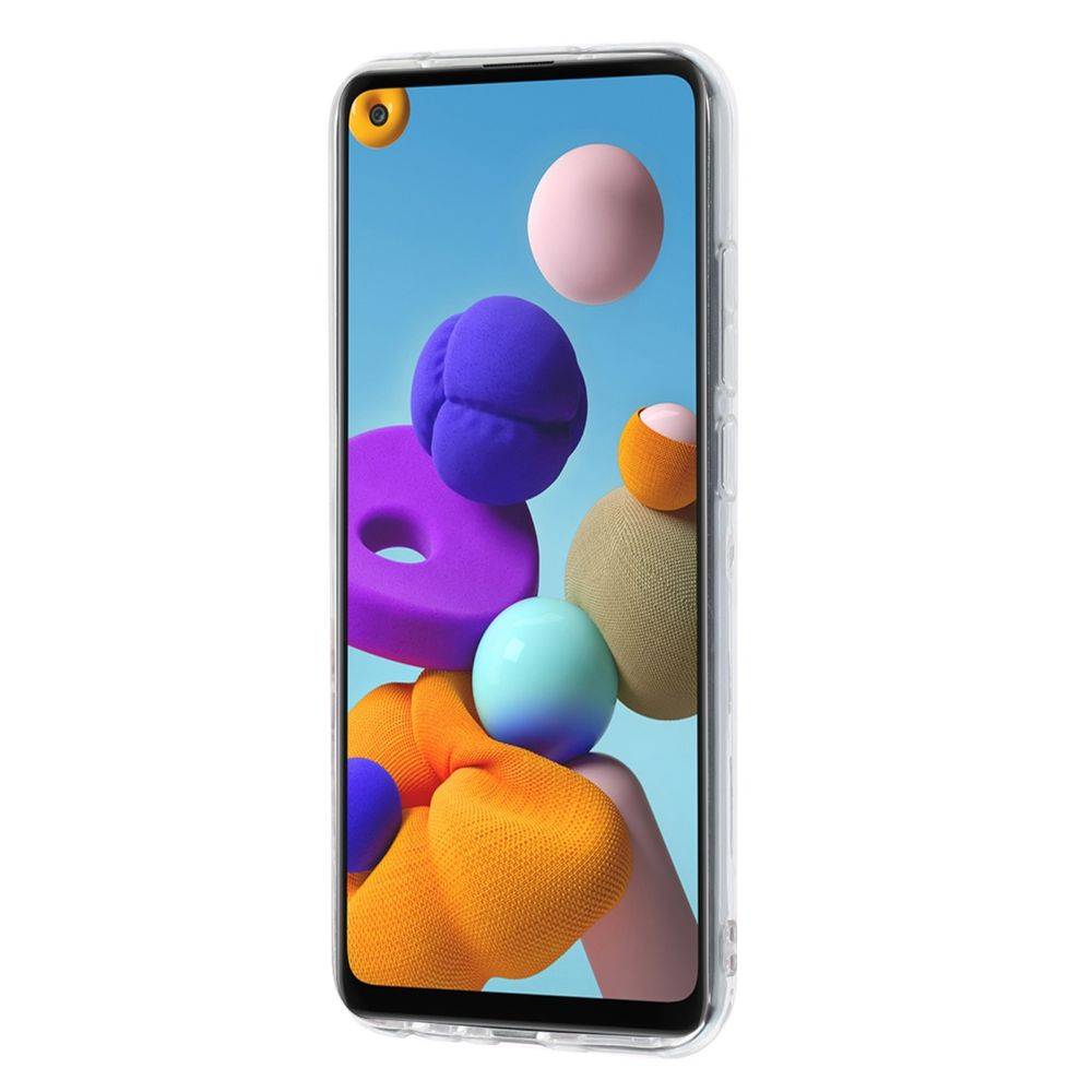 Für Samsung Galaxy A21s Silikon Case TPU Motiv Headset Dog Schutz Muster Tasche Hülle Cover Etuis Zubehör