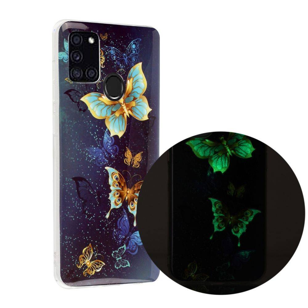 Für Samsung Galaxy A21s Silikon Case TPU Motiv Butterfly Couple Schutz Muster Tasche Hülle Cover Etuis Zubehör