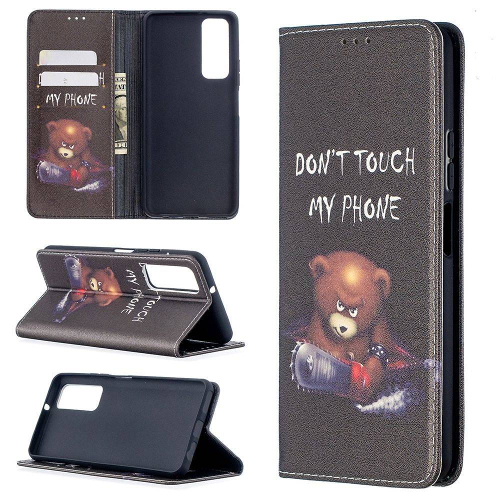 Für Huawei P Smart 2021 Kunstleder Handy Tasche Book Motiv 1 Schutz Hülle Case Cover Etui Neu