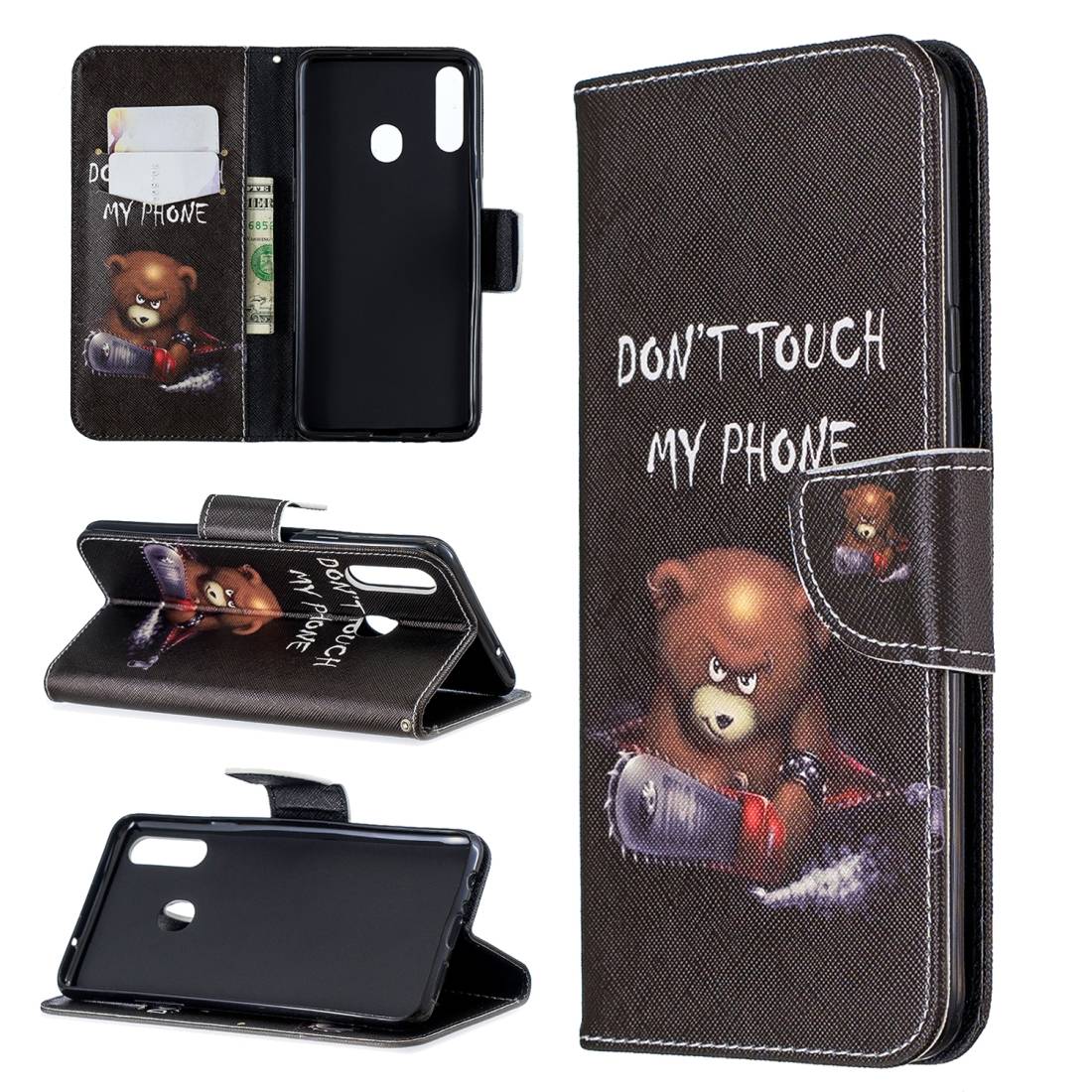 Für Samsung Galaxy A20S A207F Kunstleder Handy Tasche Book Motiv 1 Schutz Hülle Case Cover Etui Neu
